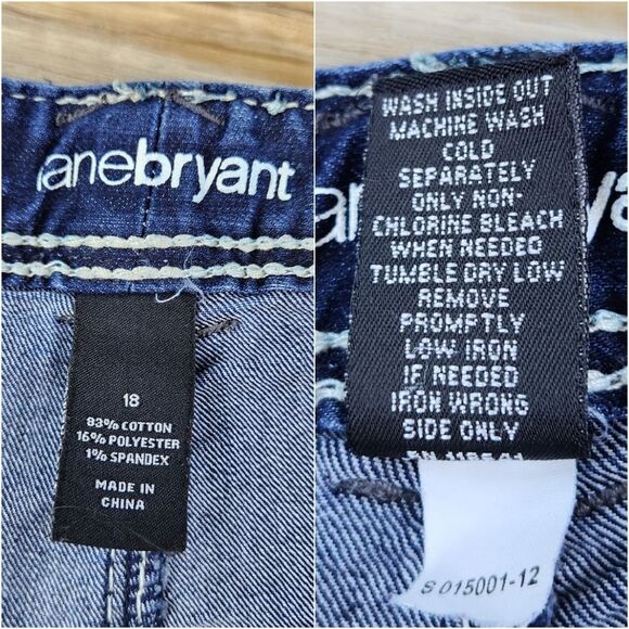 💇‍♀️Lane Bryant Bootcut Embellished Pocket Jeans Size 18 - Picture 10 of 10